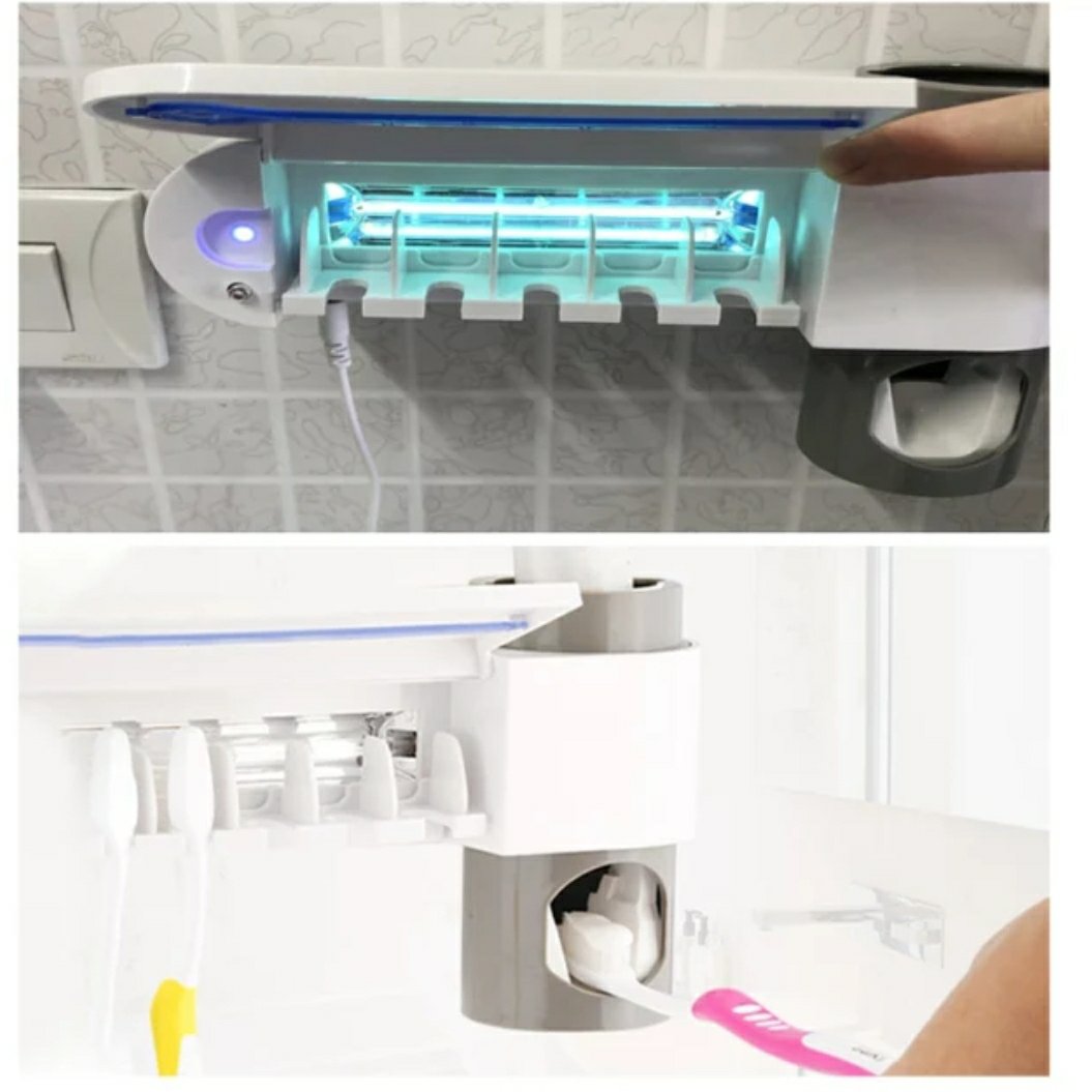 Toothpaste Dispenser/Toothbrush holder